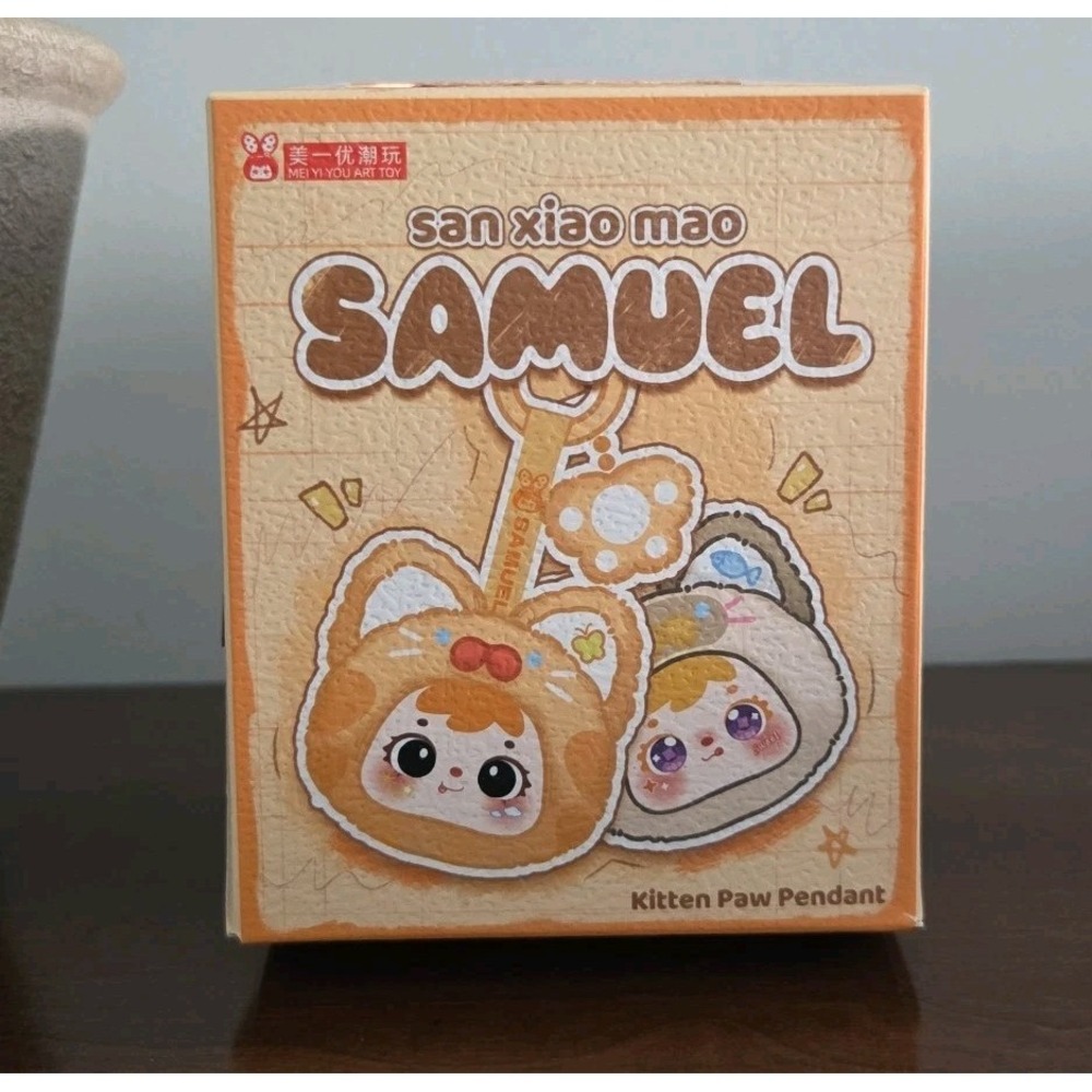 san xiao mao SAMUEL Cat Kitten Paw Pendant Blind Box Plush Keychain Bag